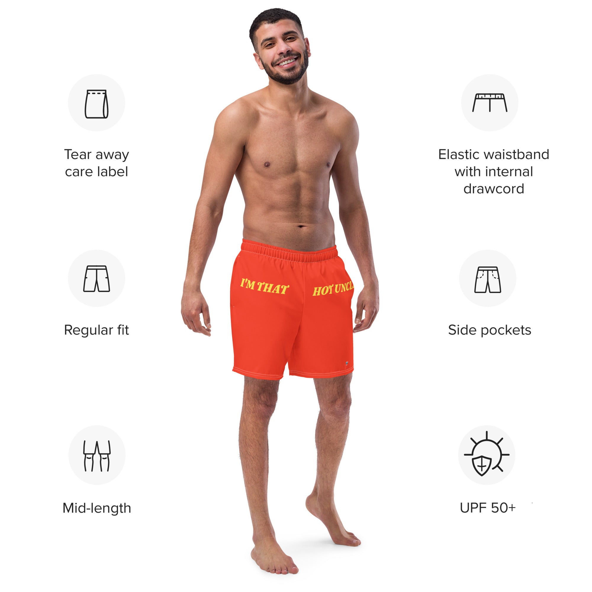 HOT UNCLE RED Men's swim trunks