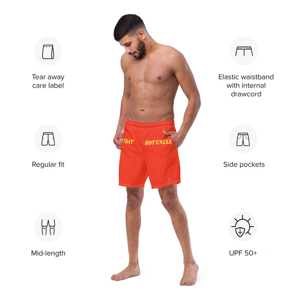 HOT UNCLE RED Men's swim trunks