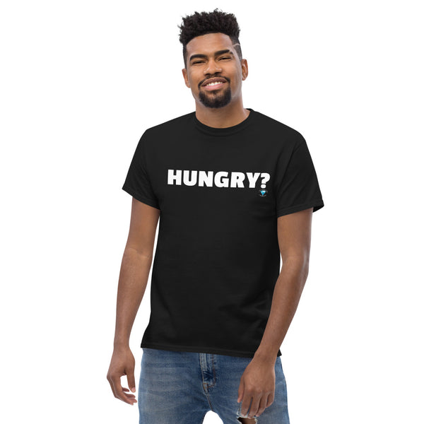 Hungry Matthew Men's heavyweight tee w/ back Scripture