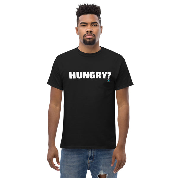 Hungry Matthew Men's heavyweight tee w/ back Scripture