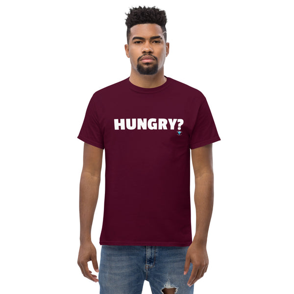 Hungry Matthew Men's heavyweight tee w/ back Scripture