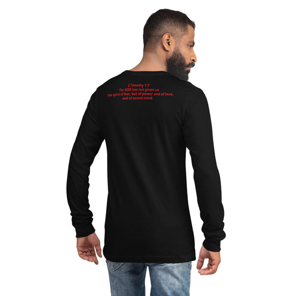 FEARLESS Long Sleeve Tee w/ back Scripture