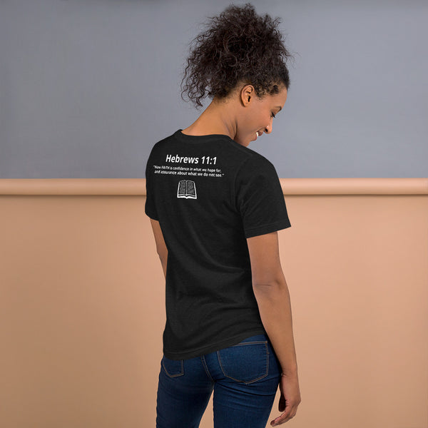 FAITH Short-sleeve unisex t-shirt W/ back Scripture