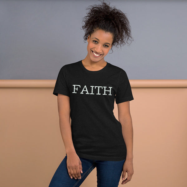 FAITH Short-sleeve unisex t-shirt W/ back Scripture