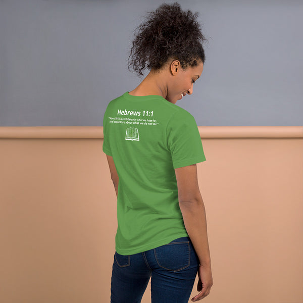 FAITH Short-sleeve unisex t-shirt W/ back Scripture