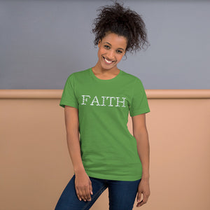 FAITH Short-sleeve unisex t-shirt W/ back Scripture