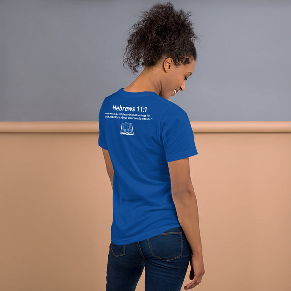 FAITH Short-sleeve unisex t-shirt W/ back Scripture