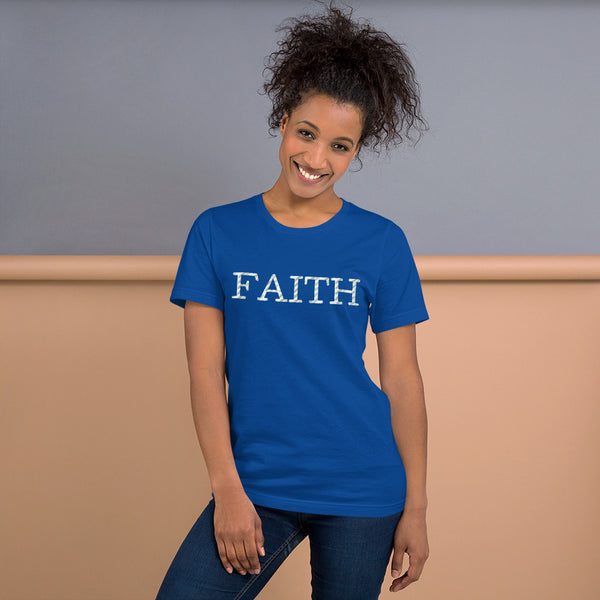 FAITH Short-sleeve unisex t-shirt W/ back Scripture