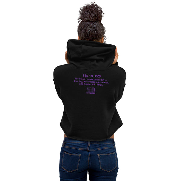 God Be Knowin' Crop Hoodie W/ back Scripture