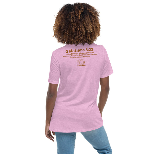 I GOT JOY w/ back Scripture Women's Relaxed T-Shirt