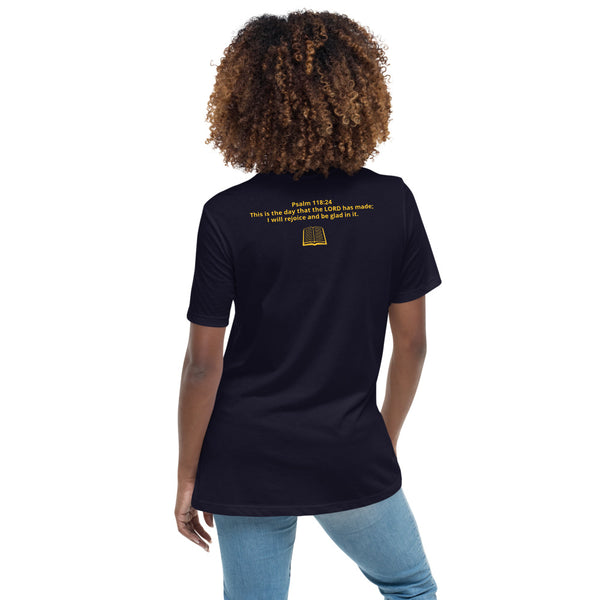 Blessed day Relaxed T-Shirt w/ back Scripture